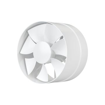 Ventilator de tubulatura VentEurope WAY160, diametru 160 mm, debit 300 mc h, 22W, IP24, silentios, economic, Alb