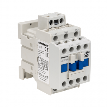Contactor CUBICO Clasic, 3P, 7.5kW, 18A, 1ND+1NI, 230V, SCHRACK LZDC18B3