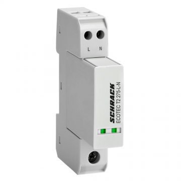 Descarcator de supratensiune 2+0 TN-S TN-C, T2(+T3), SCHRACK IS111326