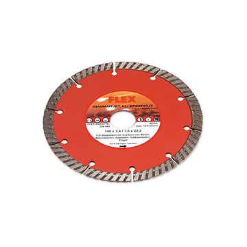 Disc diamantat Flex 334464, Diamantjet VI - Speedcut, 140X22.2 mm pentru pereti, calcar, beton si beton poros