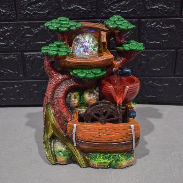 Fantana arteziana, LED, pompa submersibila, Naimeed D5099, 18x14x26cm