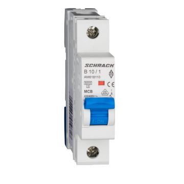 Intrerupator automat modular (MCB) AMPARO, 6kA, B 10A, 1 pol, SCHRACK AM618110
