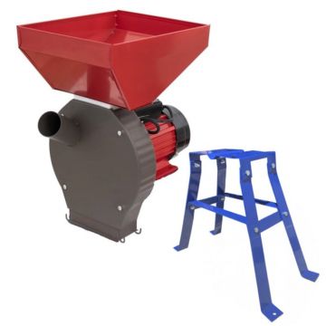 Moara Craft-Tec MX419 + Suport cu picioare,  3.8 KW, Cuva Mare, 3000RPM, 200 Kg h, Bobinaj Cupru - Copie