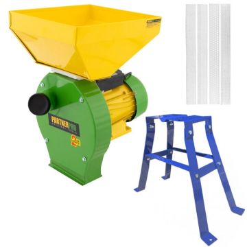 Moara electrica PartnerPRO + Suport cu 4 picioare , 3900W, Productivitate 240Kg h, bobinaj de cupru, cuva marita - Copie