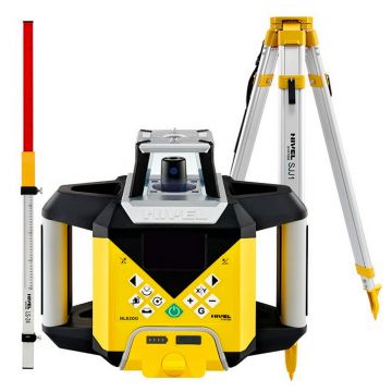 Nivela laser rotativa cu linii Nivel System NL620G DIGITAL SET SJJ1 LS24, fascicul verde, maxim 600m, acumulator 7,4 V, trepied aluminiu profesional, stadie telescopica 2,4 m