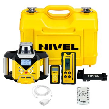 Nivela laser rotativa cu linii Nivel System NL640R DIGITAL, fascicul rosu, maxim 600m, acumulator 7,4 V