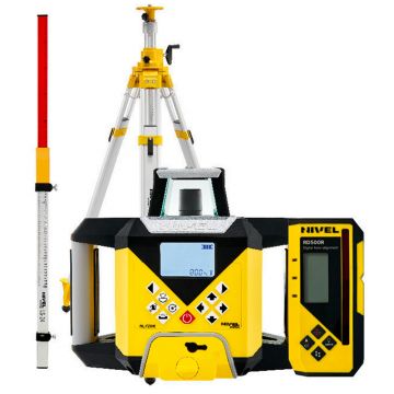 Nivela laser rotativa cu linii Nivel System NL720G DIGITAL SET SJJ32 LS35, fascicul verde, maxim 700m, acumulator 7,4 V, trepied aluminiu extensibil, stadie telescopica 3,5 m