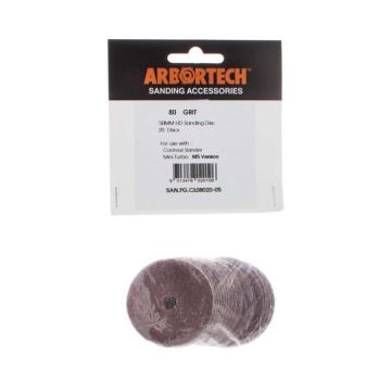 Set discuri de slefuire Arbortech SAN.FG.CL08020-05, O50 mm, granulatie K80, 20 piese
