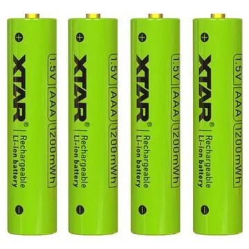 Acumulator AAA (R3) Li-Ion 10440 1.5V 800 mAh, Set 4 Bucati, Xtar