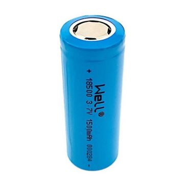 Acumulator Industrial Li-ion Terminal Plat 18500 Well, 3.7V, 1500 mAh