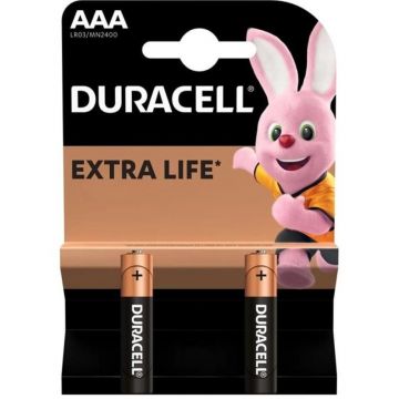 Baterie Alcalina Duracell Basic R3 (AAA), 2 Bucati, Blister