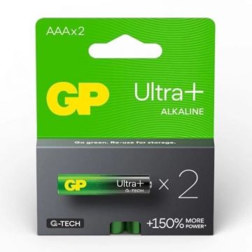 Baterie Alcalina UltraPlus GP R3 (AAA), 2 Bucati