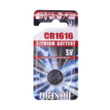 Baterie Tip Buton Litiu CR1616 Maxell, 3 V, 55 mAh