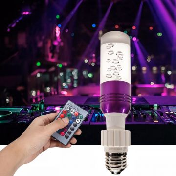 Bec decorativ Crystal, LED RGB 3W, control telecomanda, soclu GU10/E27