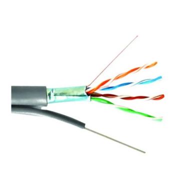 Cablu de Retea F / UTP Well, Cat 5e cu Sufa, 8 Fire din Cupru 0.50mm, 305m