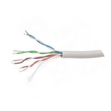 Cablu de Retea U / UTP Well, Cat 5e, 8 Fire din Cupru 0.49mm, Rola 305m