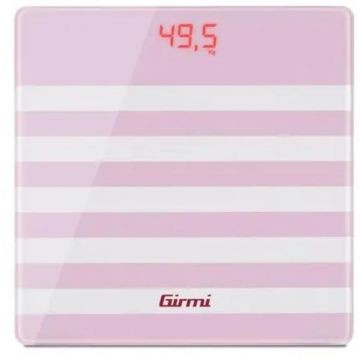 Cantar de Baie Digital Girmi BP21, Afisaj LCD, Roz