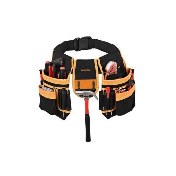 Centura scule multifunctionala, 22 buzunare, suport ciocan, 2 bucle, talie 67-118 cm