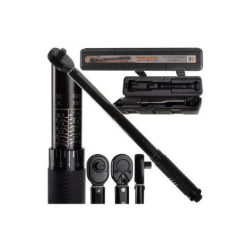 Cheie dinamometrica multifunctionala, cu clichet, universala, lungime 34,5-37 cm, 7-112 Nm