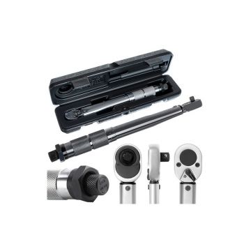 Cheie multifunctionala cu clichet, 1/4, dimensiune reglabila, argintiu