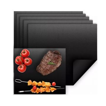 Folie antiaderenta gratar si cuptor, 33x40 cm, reutilizabila, set 5 bucati