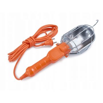 Lampa LED portabila, E27, 40W, lungime cablu 5 m, IP20, carcasa ABS si aluminiu