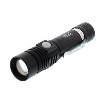 Lanterna T6 LED Well, 350lm, Neagra