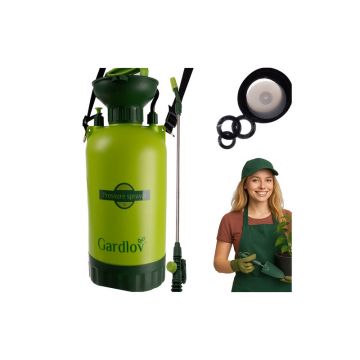 Pompa manuala de stropit cu presiune, 5 litri, raza de actiune 150 cm, presiune 2,76 bar