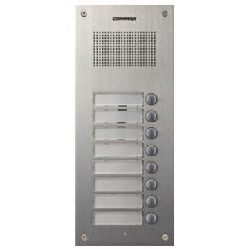 Post exterior interfon incastrabil 8 butoane Commax DR-8UM
