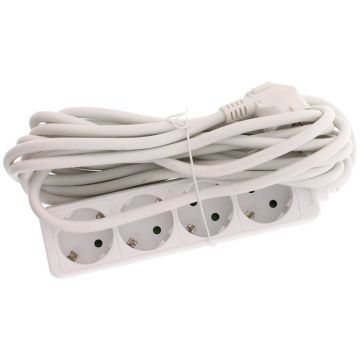 Prelungitor Electric, 4 Prize, Sectiune Cablu 3 x 1.5mm2, Lungime 5 m, Well