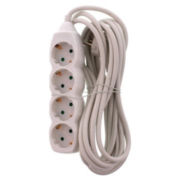 Prelungitor Electric, 4 Prize, Sectiune Cablu 3 x 1.5mm2, Lungime 5 m, Well