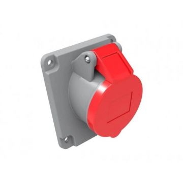 Priza Industriala Bemis BC1-1504-2420, 3P+E, 16A, 380V, Unghi 45, IP44