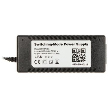 Alimentator pentru NVR-uri PoE, 48V, 3A, 48V/3A/5.5