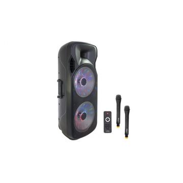 Boxa portabila 2x 15 inch/ 38cm, 250W RMS, USB, SD, Bluetooth, FM, PARTY215MKII