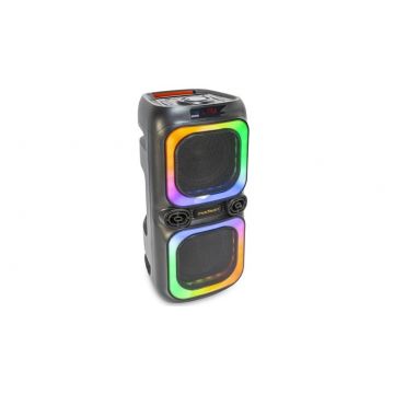 Boxa portabila 2x8 inch/ 20cm, Bluetooth, USB, MicroSD, Jack 3.5/6.5mm, ecran LED, 600W, baterie 7.3V, Madison MAD-NASH60