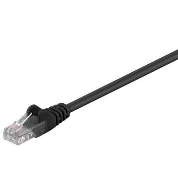 Cablu UTP Goobay, Cat 5e, Patch Cord, 5m, Negru