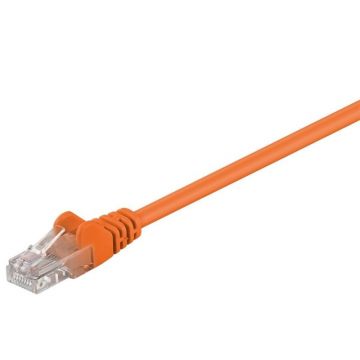 Cablu UTP Goobay, Cat 5e, Patch Cord, 5m, Portocaliu