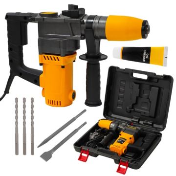 Ciocan rotopercutor  DDT, Pro,  EKCO 1700W SDS-Plus ,   26 mm, 3 burghie si 2 dalti incluse, 1700W, 920 rpm