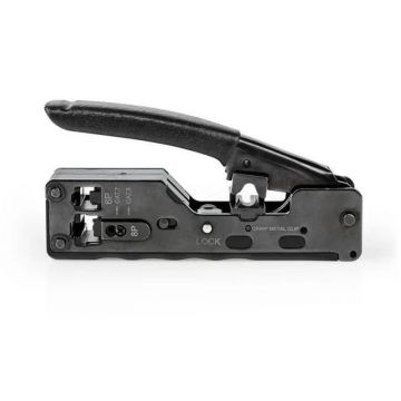 Cleste de Sertizare pentru Conectori CAT5, CAT6, CAT7, RJ12, Nedis