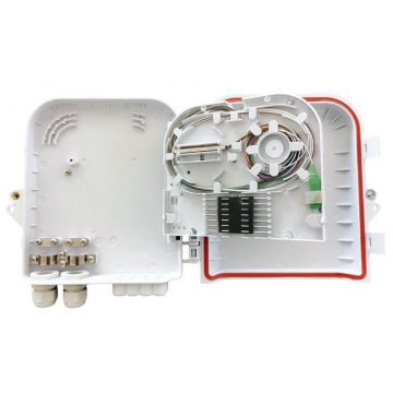 Cutie jonctiuni optice FTTH, montaj perete/stalp, 8 adaptori SC/APC, Braun Group FDB-208A-PLC