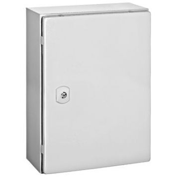 Cutie metalica cu contrapanou IP66 Schrack WSA4030150, 40x30x15cm, gri deschis, pana la 62 kg, IK10, conform EN 62208