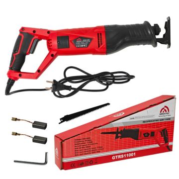 Fierastrau pendular tip sabie DDT Greatec, Adancime de Taiere 115 mm Lemn, 5mm Otel, 12mm Aluminiu, 1100 W, Viteza Variabila 2700 rpm