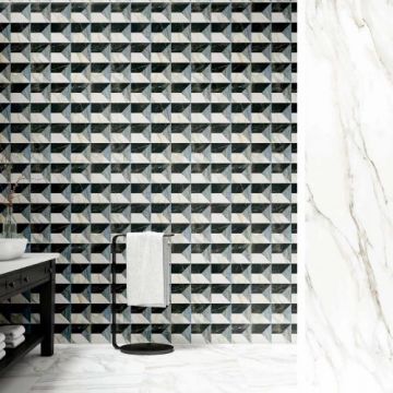 Gresie/Faianta Apavisa Statuario Extra White Polished Mix - Dimensiune 120x120 cm