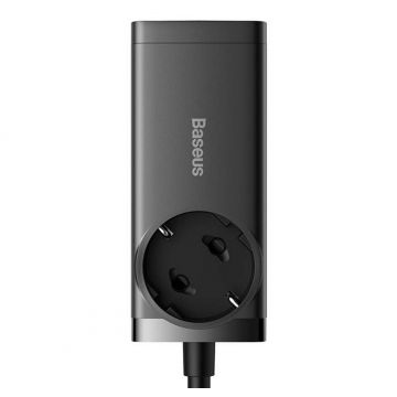 Incarcator de retea Baseus PSZM000901, priza Schuko, 2 porturi USB-C, 2 porturi USB-A, negru