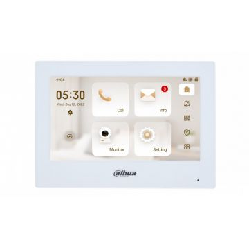 Monitor videointerfon IP Dahua VTH2622GW-W, ecran 7