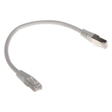 Patchcord S/FTP Cat 6, 0.25 m, 26AWG, cupru-aluminiu, alb, Spacer SPPC-SFTP-CAT6-0.25M