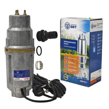 Pompa submersibila pe vibratii cu 3 iesiri VMP70-1 DDT ,   350W, pentru puturi si alimentare cu apa curata