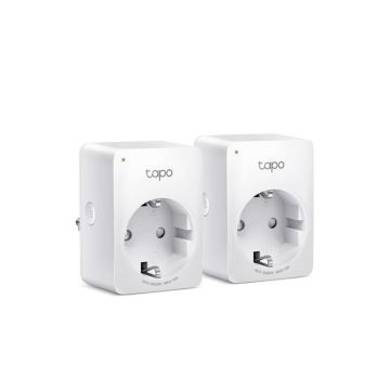 Priza inteligenta Smart Wi-Fi Tapo P110, monitorizare energie, control vocal, programare, design compact, 2 bucati, TAPO P110(2-PACK)