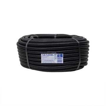 Set 2 x Tub Flexibil, Copex, Lungime 50 m, Diametru 20 mm, fara Fir de Tragere, PVC