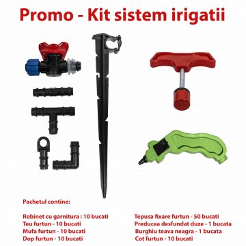Set accesorii furtun irigare prin picurare/ SET 30057